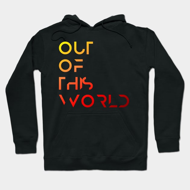 Out of this World- Red/Orange Hoodie by Quatern